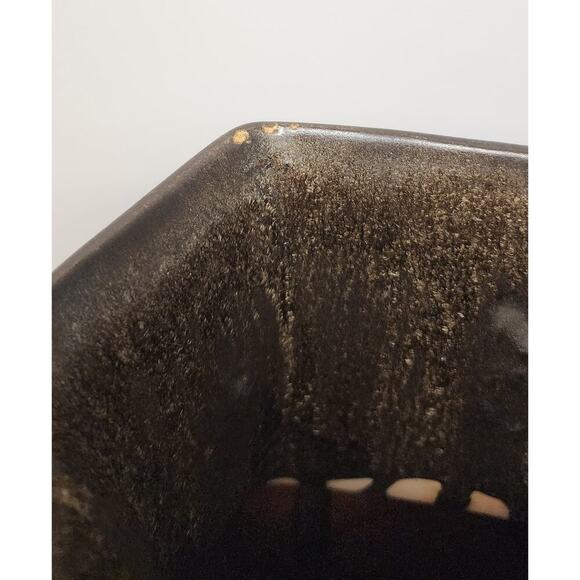 Vintage Flambé Glazed Porcelain Vase- Beige/ Orange - Picture 4 of 7